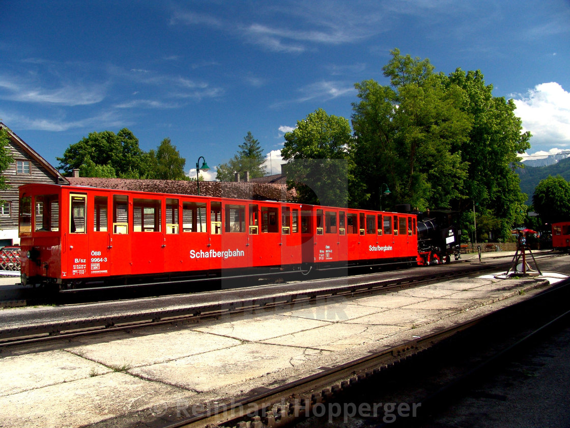 "Cog railway in St.Wolfgang in Austria" stock image