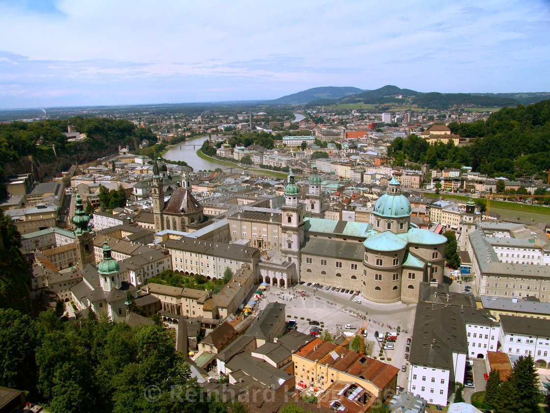 "The old town of Salzburg in Austria" stock image