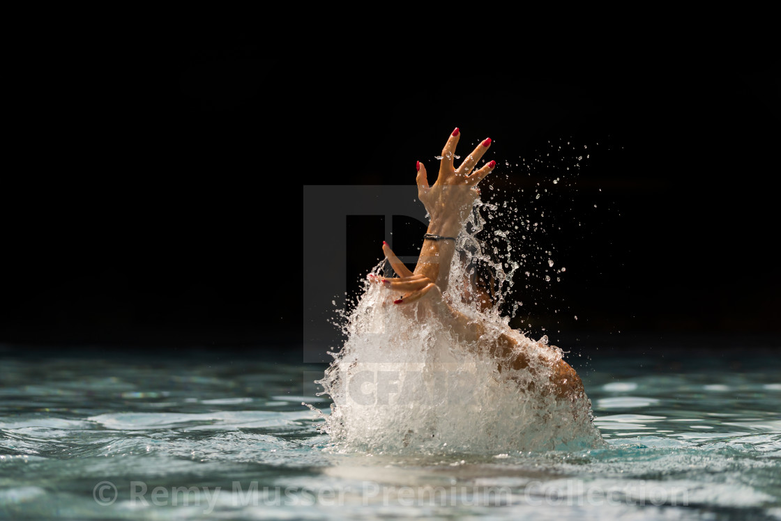 "woman in luxury spa resort near the swimming pool." by Remy Musser Premium Collection - $15.44 "woman in luxury spa resort near the swimming pool." stock image