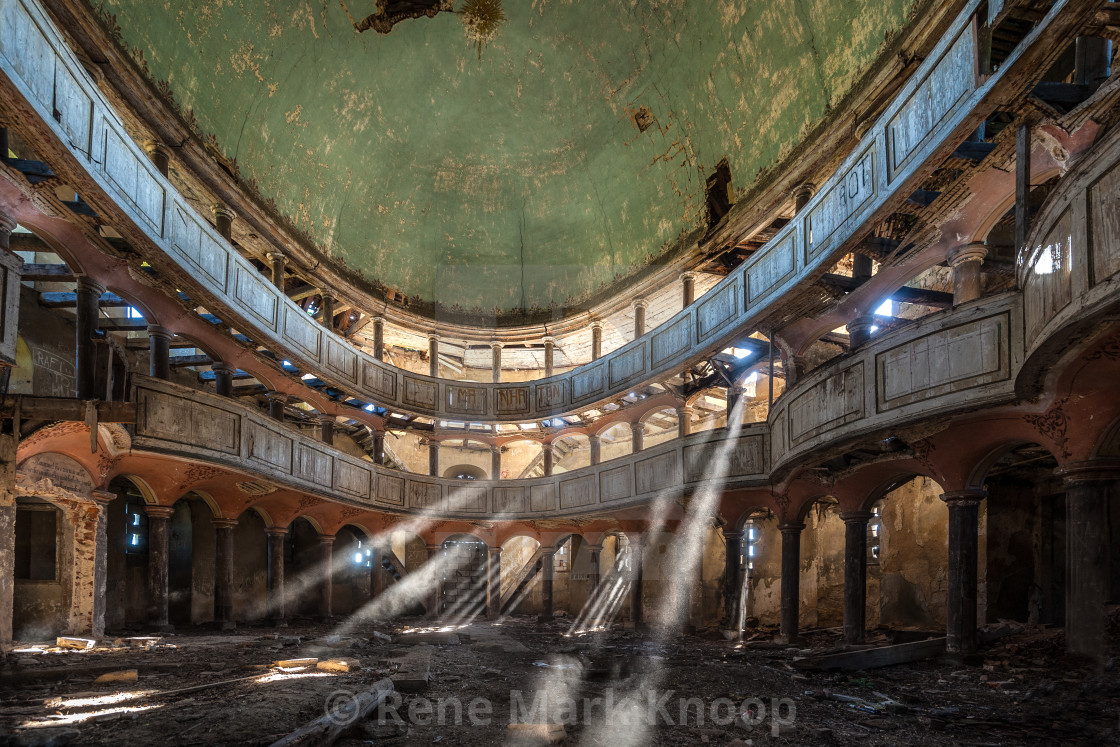 "Abandoned church" stock image