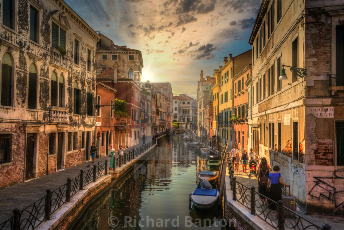 "Venice's Golden hour" stock image