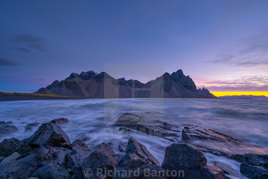 "Iceland sunrise" stock image