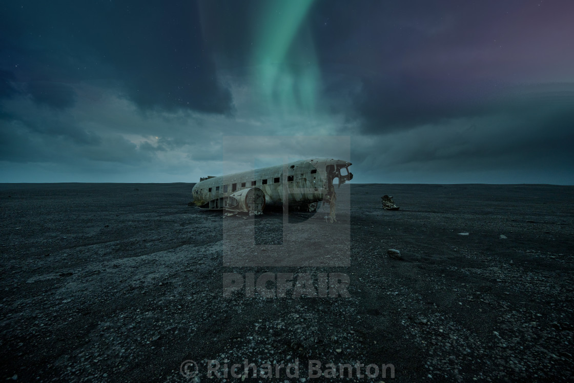 "Lonely plane crash" stock image