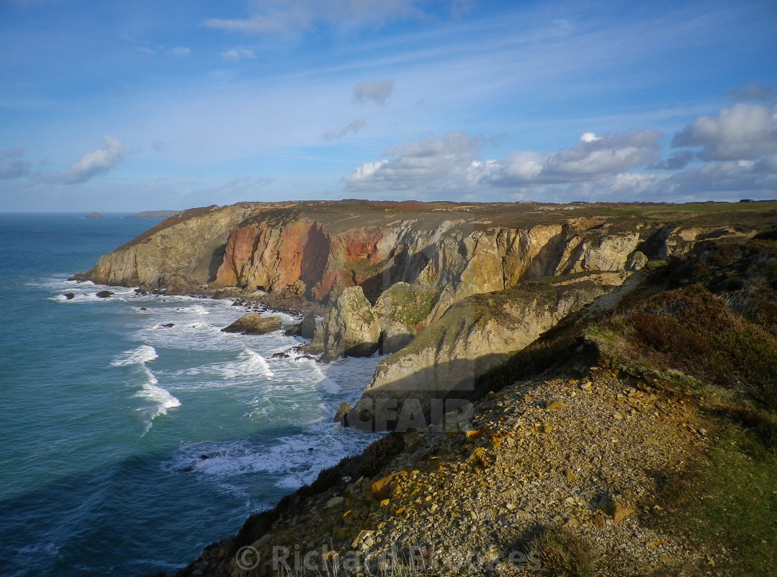 "HANOVER COVE ST AGNES CORNWALL" by Richard Brookes - $18.07 "HANOVER COVE ST AGNES CORNWALL" stock image