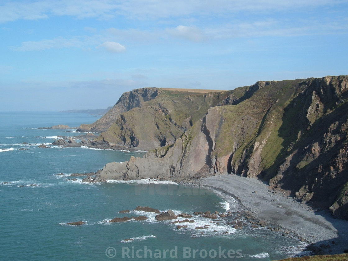 "COAST CLIFFS NEAR MORWENSTOW CORNWALL" by Richard Brookes - $18.08 "COAST CLIFFS NEAR MORWENSTOW CORNWALL" stock image