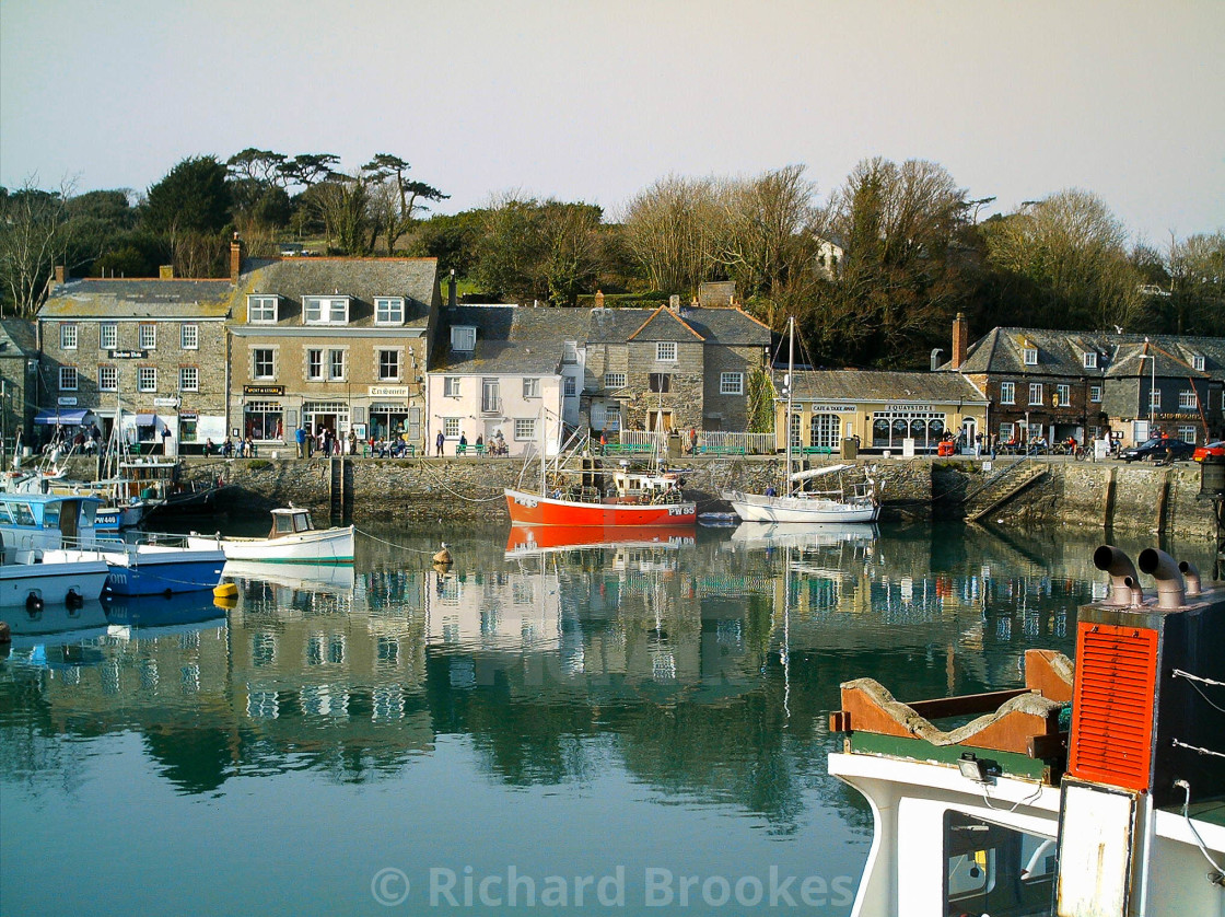 "PADSTOW HARBOUR VIEW CORNWALL" by Richard Brookes - $18.08 "PADSTOW HARBOUR VIEW CORNWALL" stock image