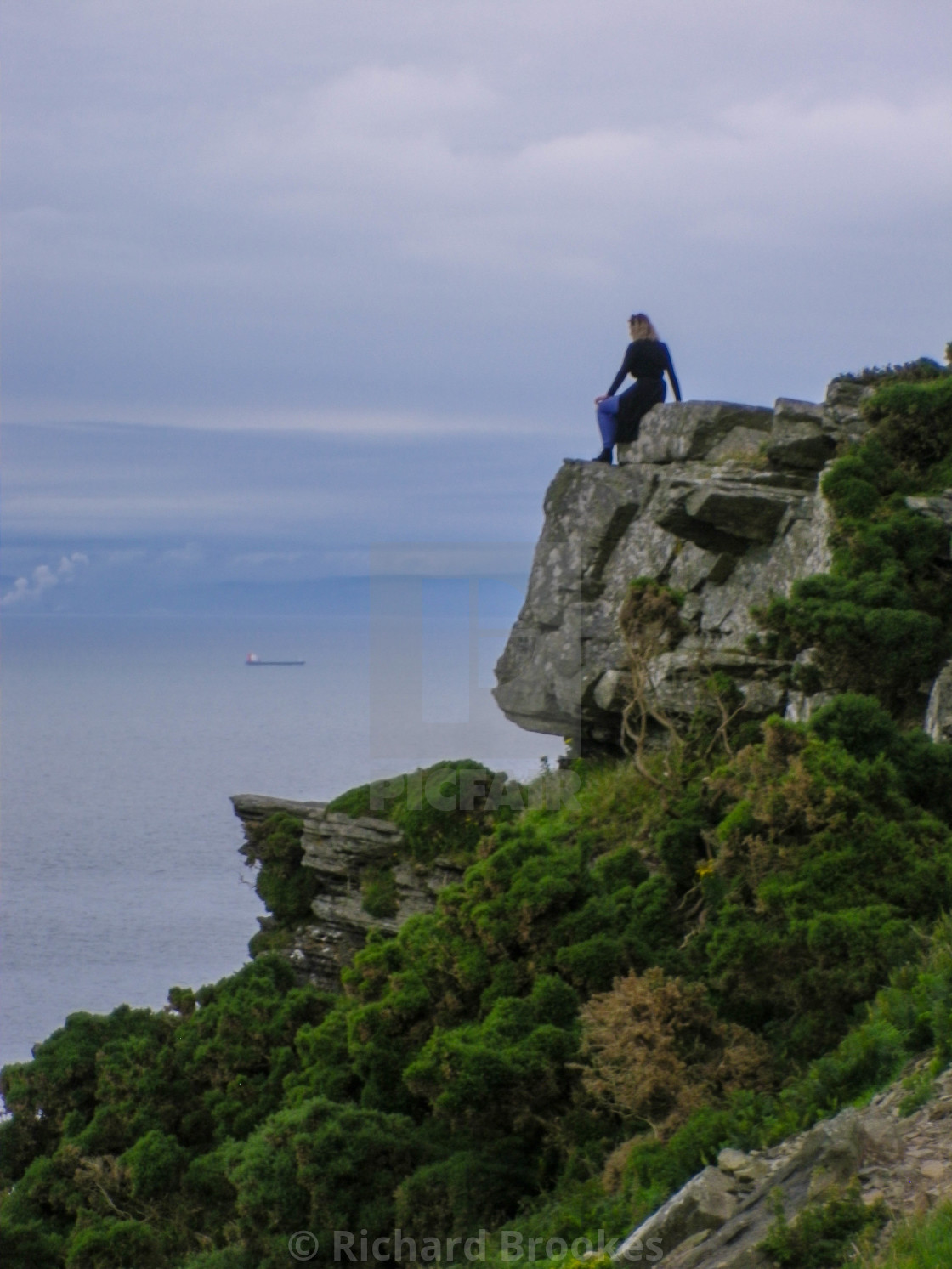 "SIREN ON COASTAL CLIFFTOP ROCKS DEVON" by Richard Brookes - $18.07 "SIREN ON COASTAL CLIFFTOP ROCKS DEVON" stock image