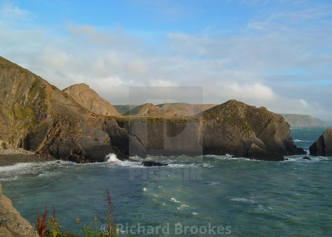 "HARTLAND QUAY DEVON APPROACHING SUNSET" by Richard Brookes - $18.08 "HARTLAND QUAY DEVON APPROACHING SUNSET" stock image