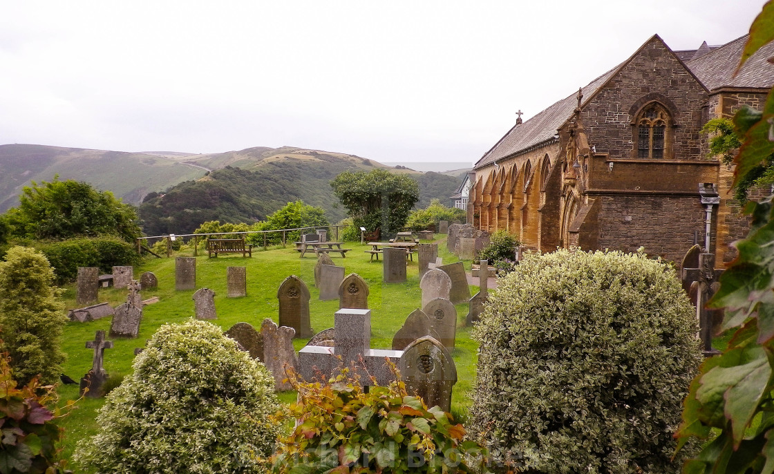 "ST MARY THE VIRGIN CHURCH LYNTON DEVON" by Richard Brookes - $18.07 "ST MARY THE VIRGIN CHURCH LYNTON DEVON" stock image