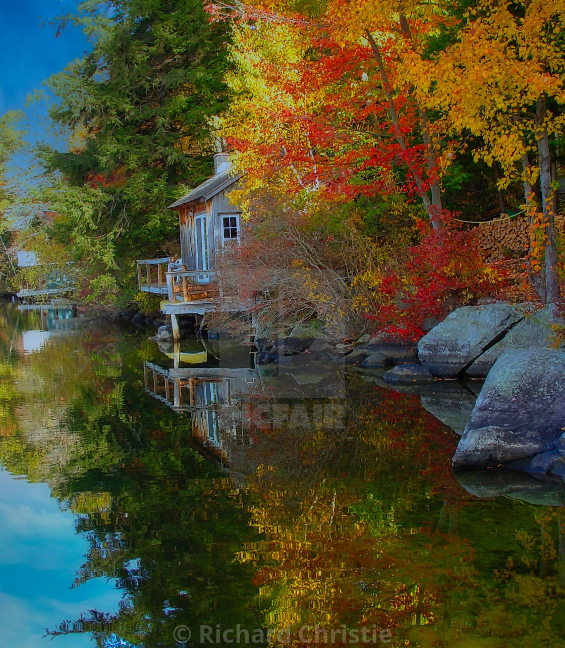 "Fall Colors in Boston" stock image