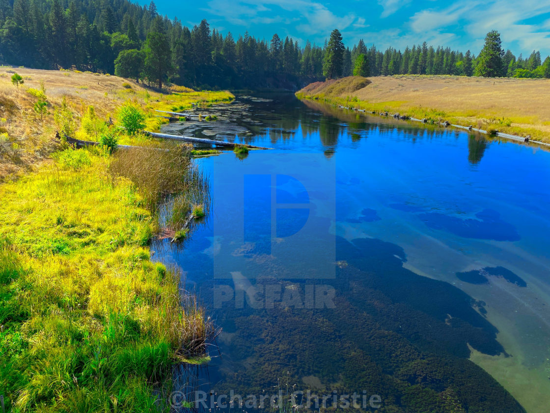 "Hat Creek Trout River" stock image