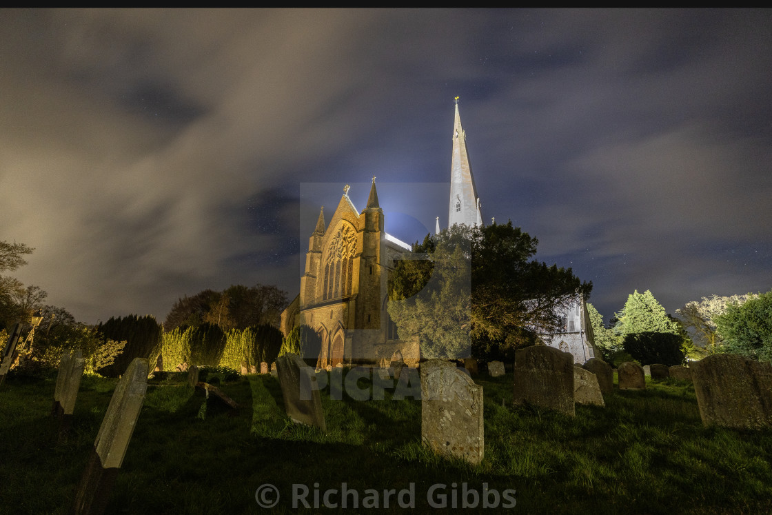 "St Mary's Church, Snettisham, Norfolk" stock image