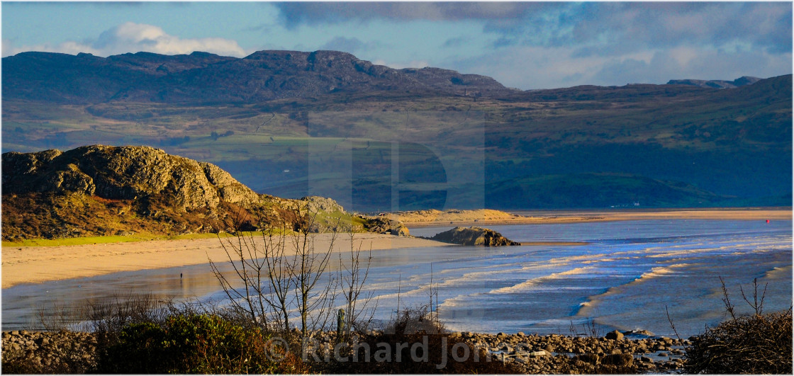 "Cricieth and the Rhinogau" stock image