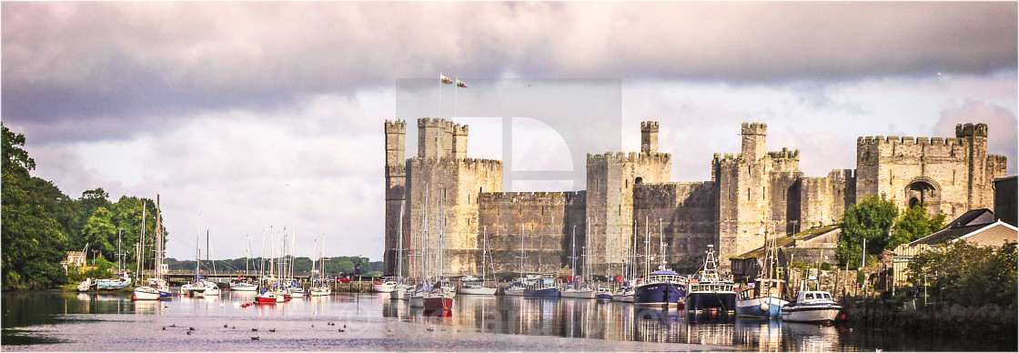 "Castell Caernarfon" stock image