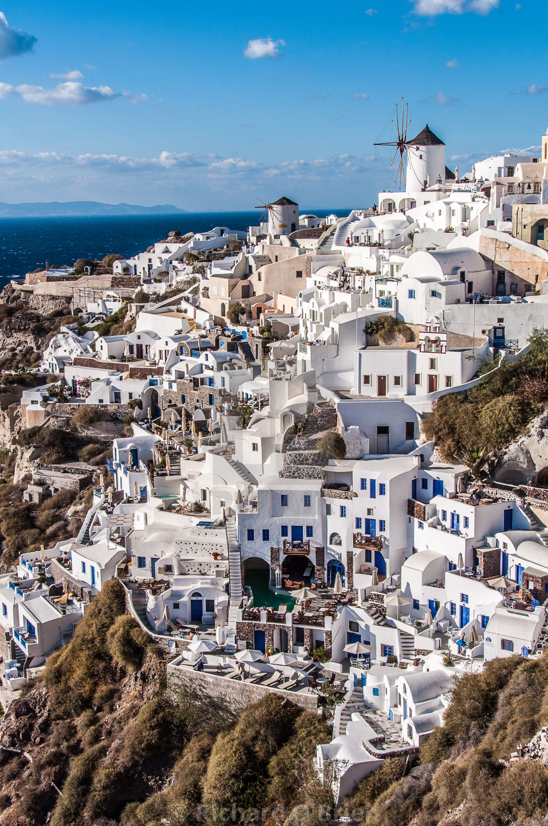 "Oia village, Santorini" by Richard O'Brien - £5.00 "Oia village, Santorini" stock image