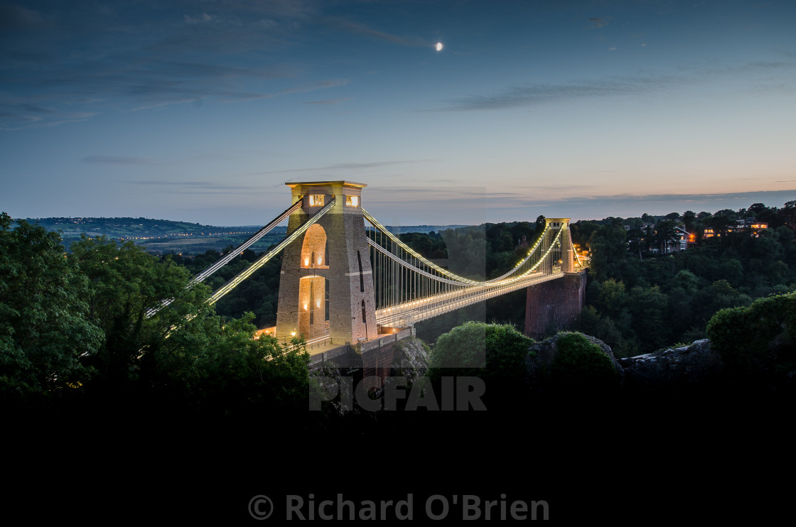 "Clifton Suspension Bridge" by Richard O'Brien - £5.00 "Clifton Suspension Bridge" stock image