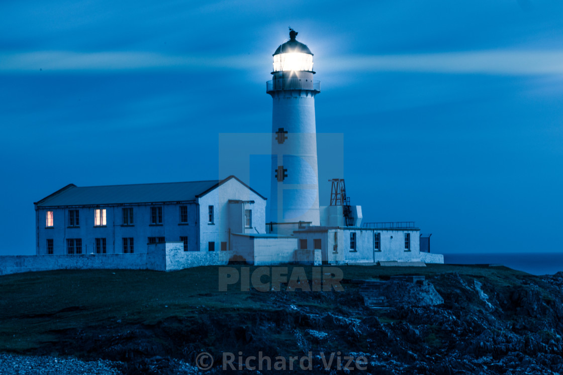 "South Lighthouse on Fair Isle, Shetland Islands, Scotland" stock image