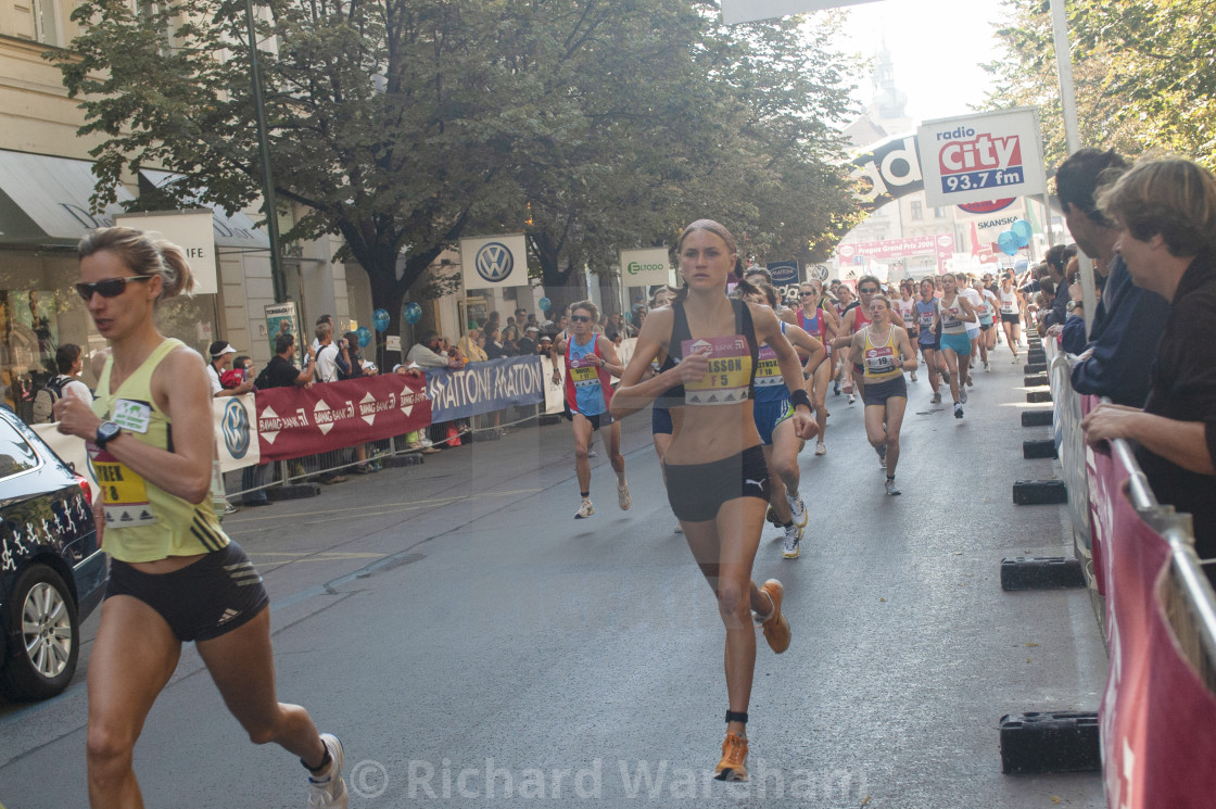 "Prague Czech Republic 10th September 2006 Prague Grand Prix 5km women. Ida..." stock image