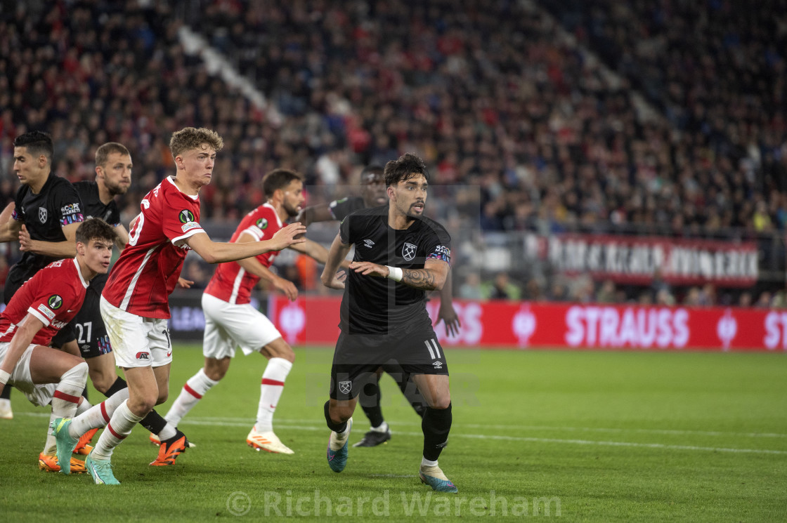 "Alkmaar The Netherlands 18th May 2023 UEFA Europa Conference league AZ..." stock image