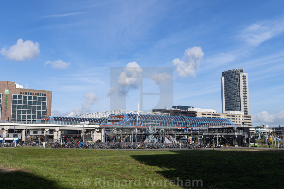 "Amsterdam The Netherlands 25th March 2024 Sloterdijk station. Spoor, spoorwegen, railway, ns, nederlands spoorwegen, train," stock image