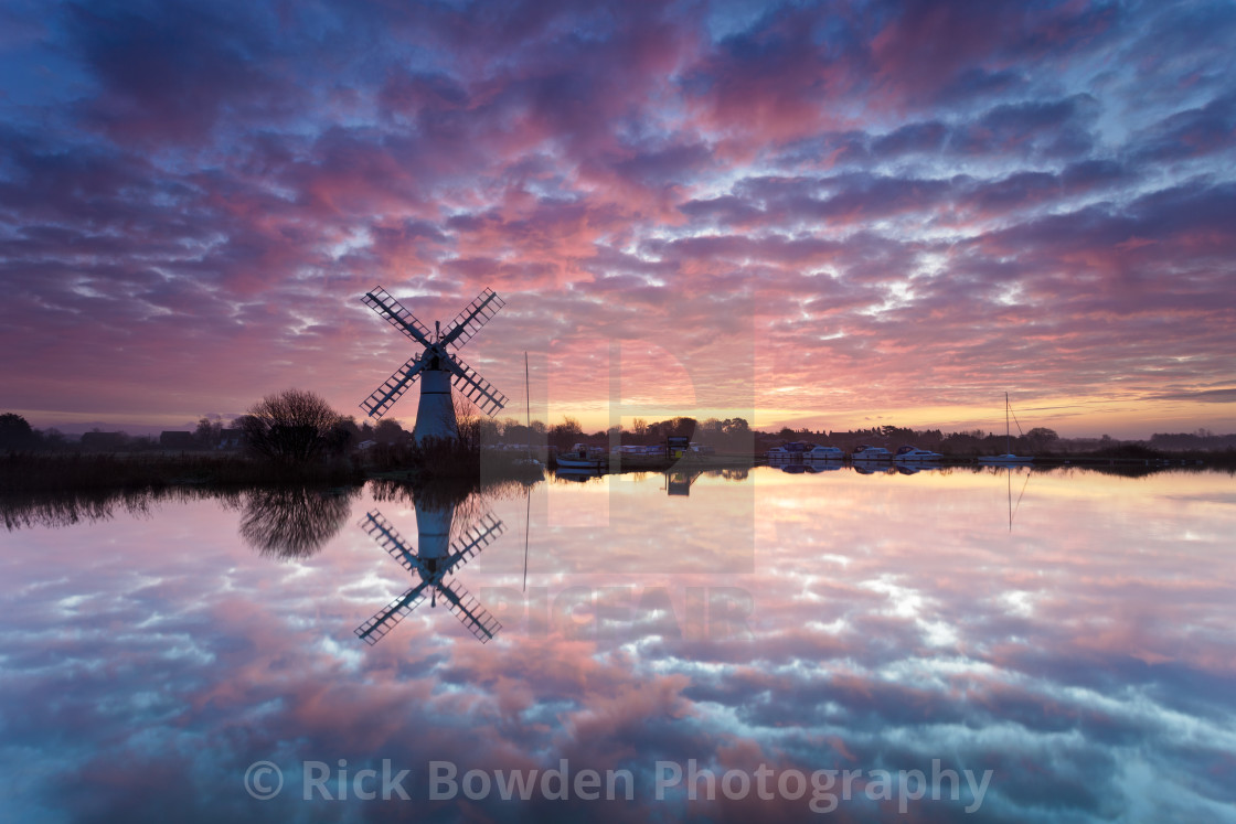 "Thurne Sunrise" stock image