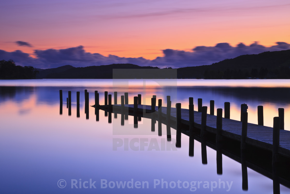 "Coniston Jetty" stock image