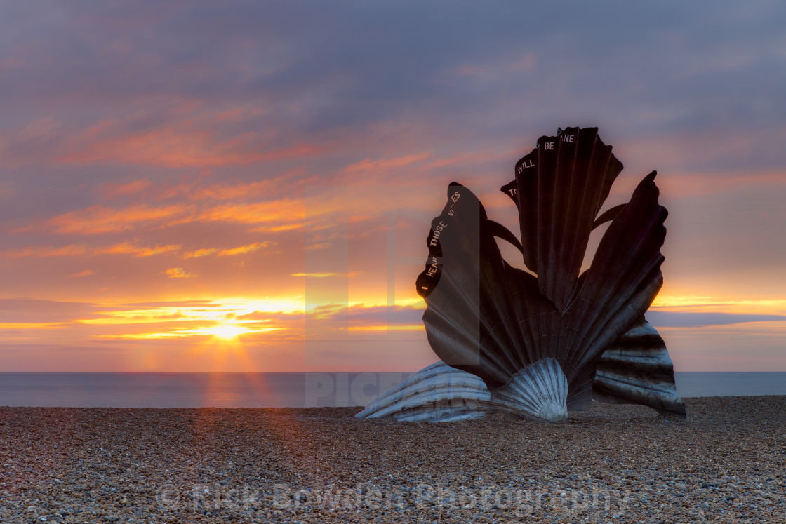 "Scallop Sunrise" stock image