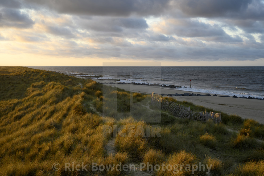 "Evening Light at Winterton" stock image