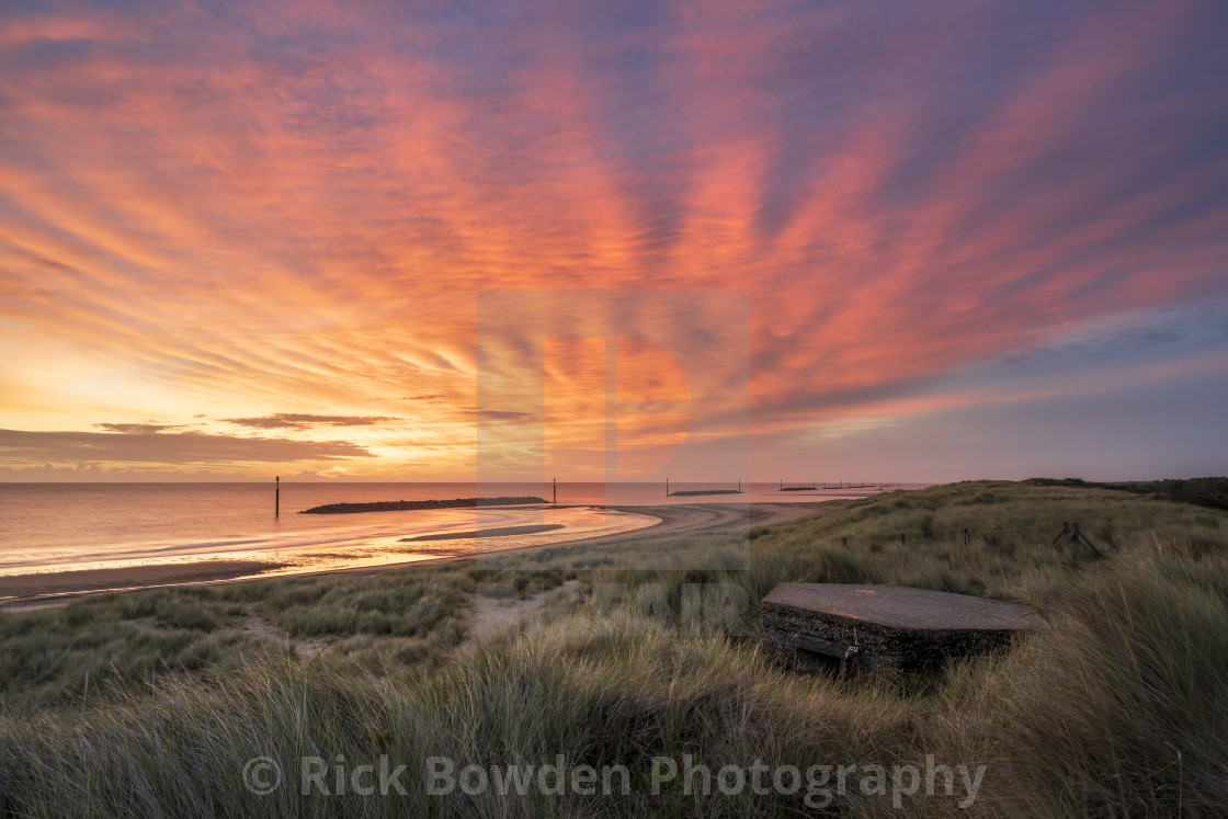 "Sea Palling Sunrise" stock image