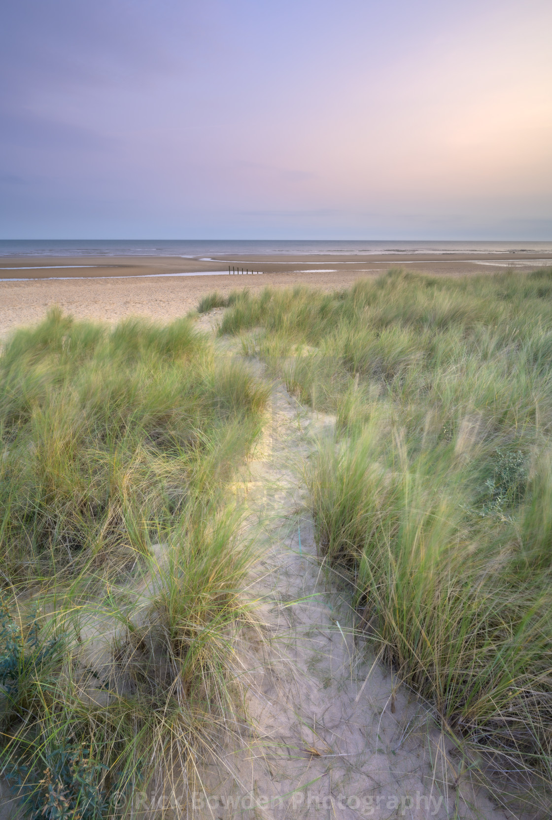 "Holme Dune Path" stock image