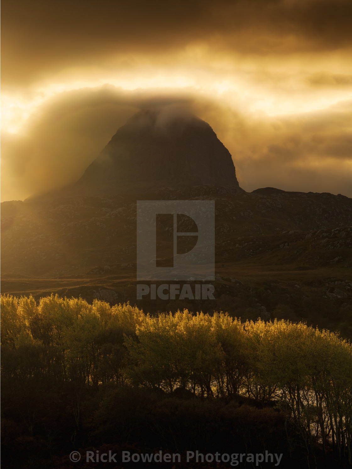 "Suilven Gold" stock image