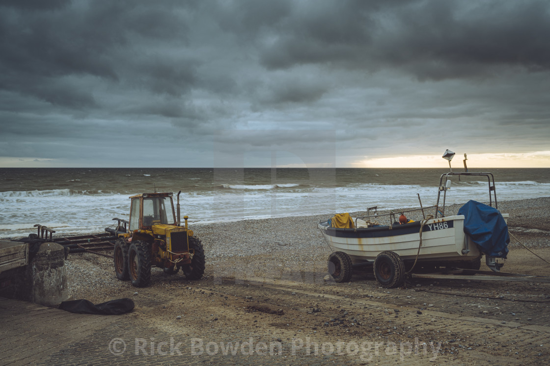 "Fishing Boat on the Slipway" stock image