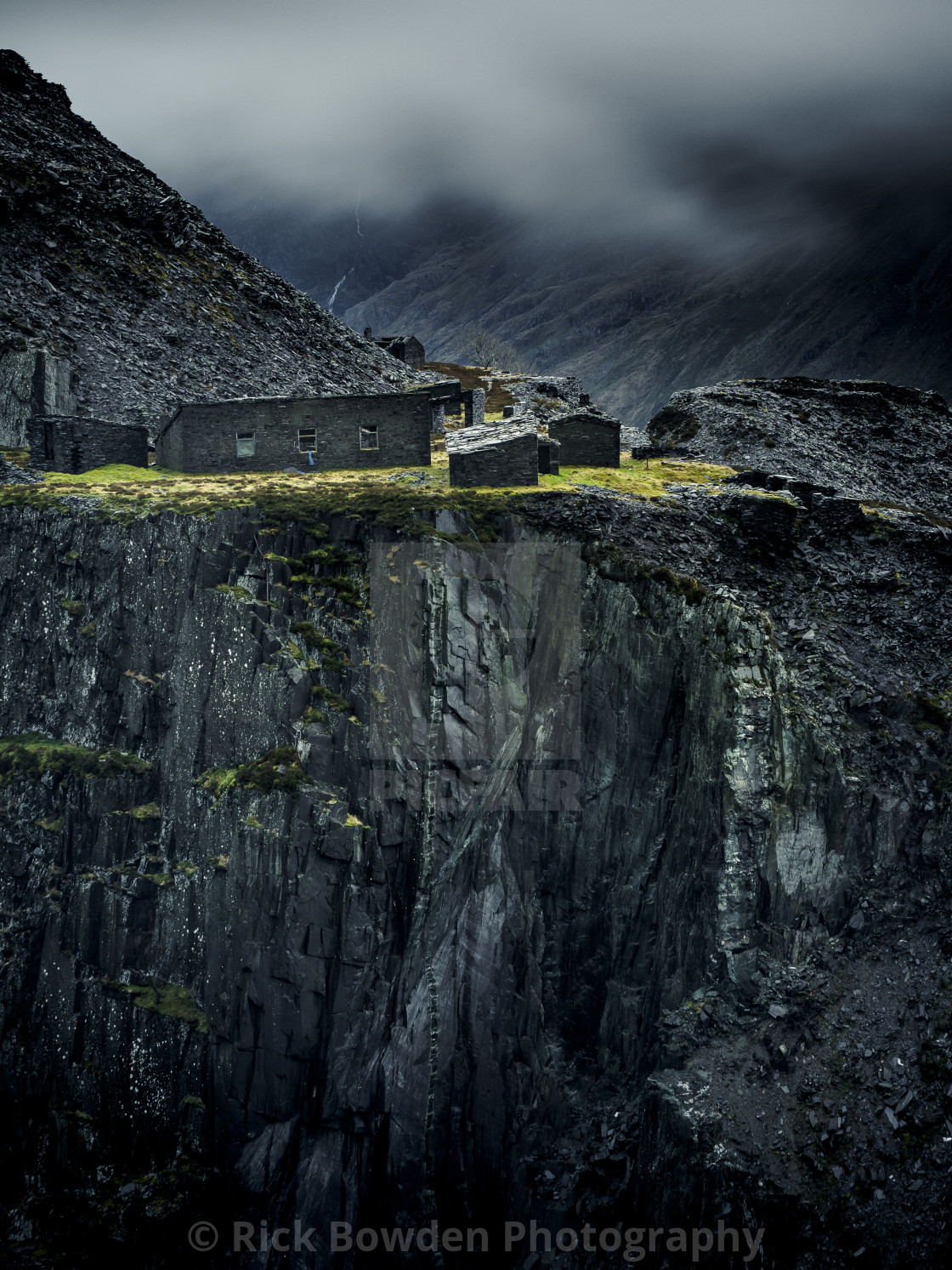 "Dinorwig Cliffs" stock image