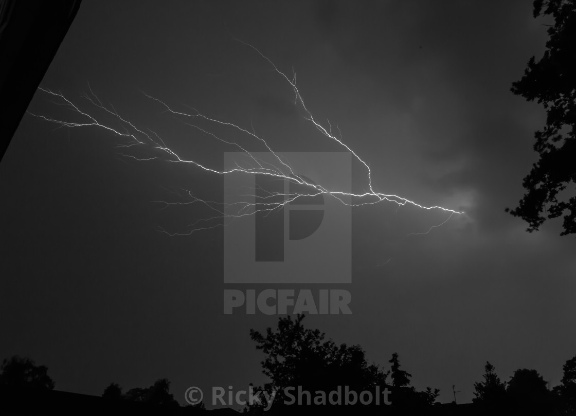 "Fork lightning" stock image