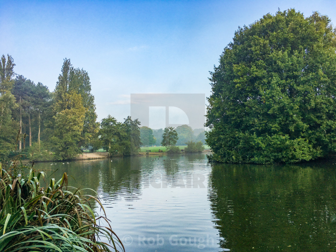 "Calderstones Park Lake during Sunrise" by Rob Gough - $12.10 "Calderstones Park Lake during Sunrise" stock image
