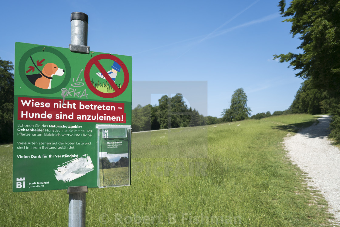 "protected area Ochsenheide" stock image