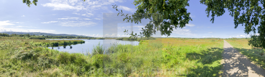 "Panorama: Great Peat Moor" stock image