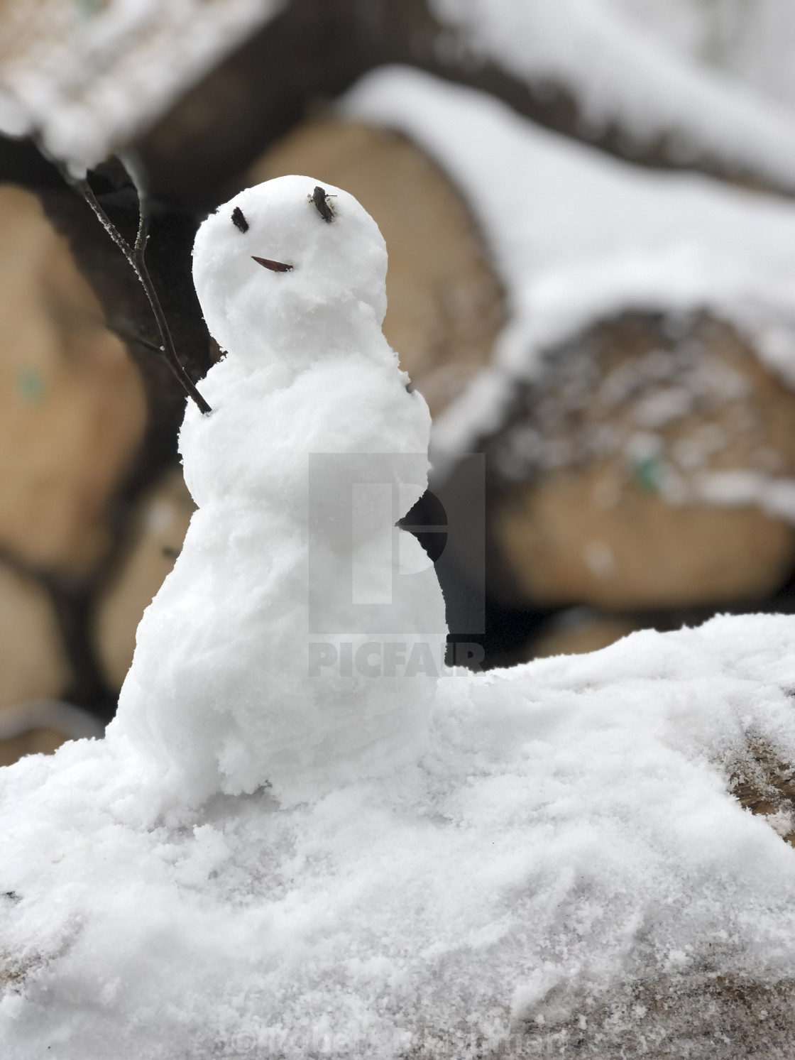 "Mini-Snowman" stock image