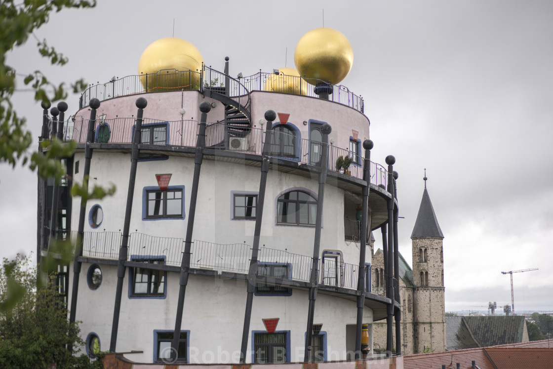 "Green Citadel by Friedensreich Hundertwasser" stock image