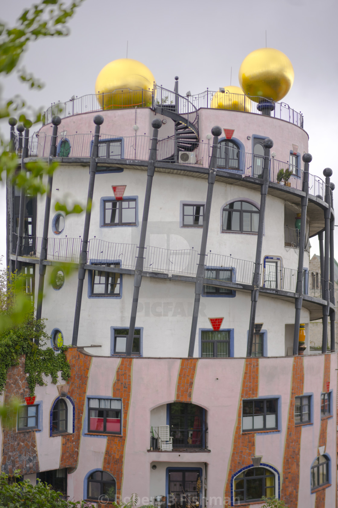 "Green Citadel by Friedensreich Hundertwasser" stock image