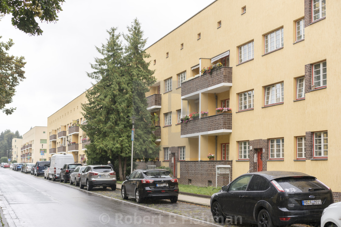 "Bauhaus-Style built Hermann-Beims-Siedlung" stock image