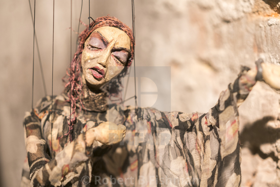 "Puppet The Mourning Magdeburg (1945)" stock image