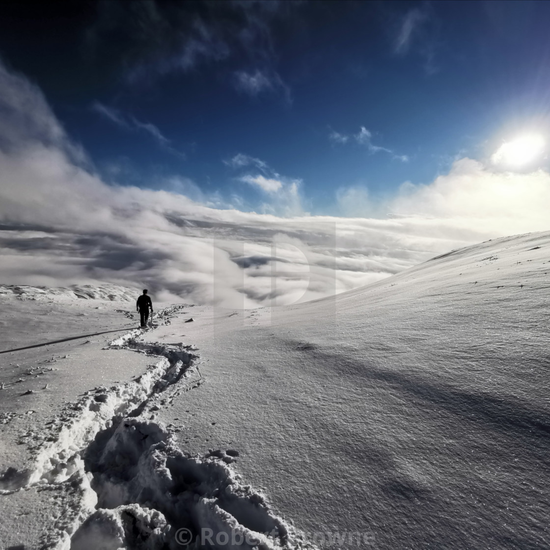 "A walk in the clouds (square)" stock image