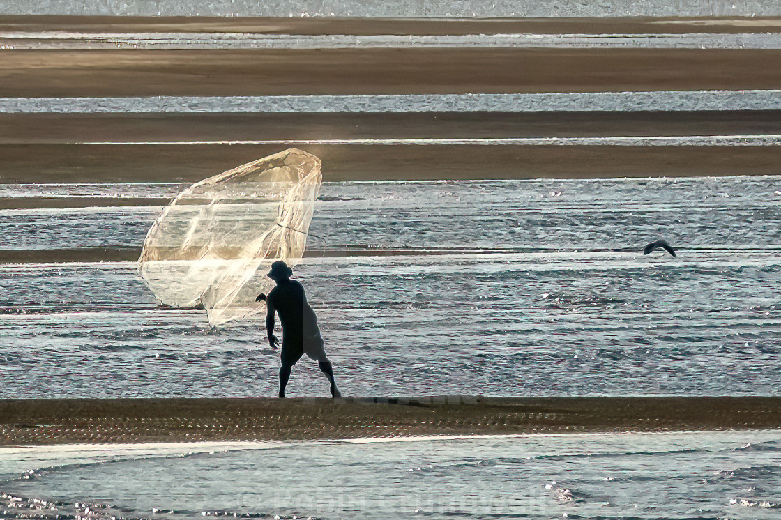 "Cast Net practice ." stock image