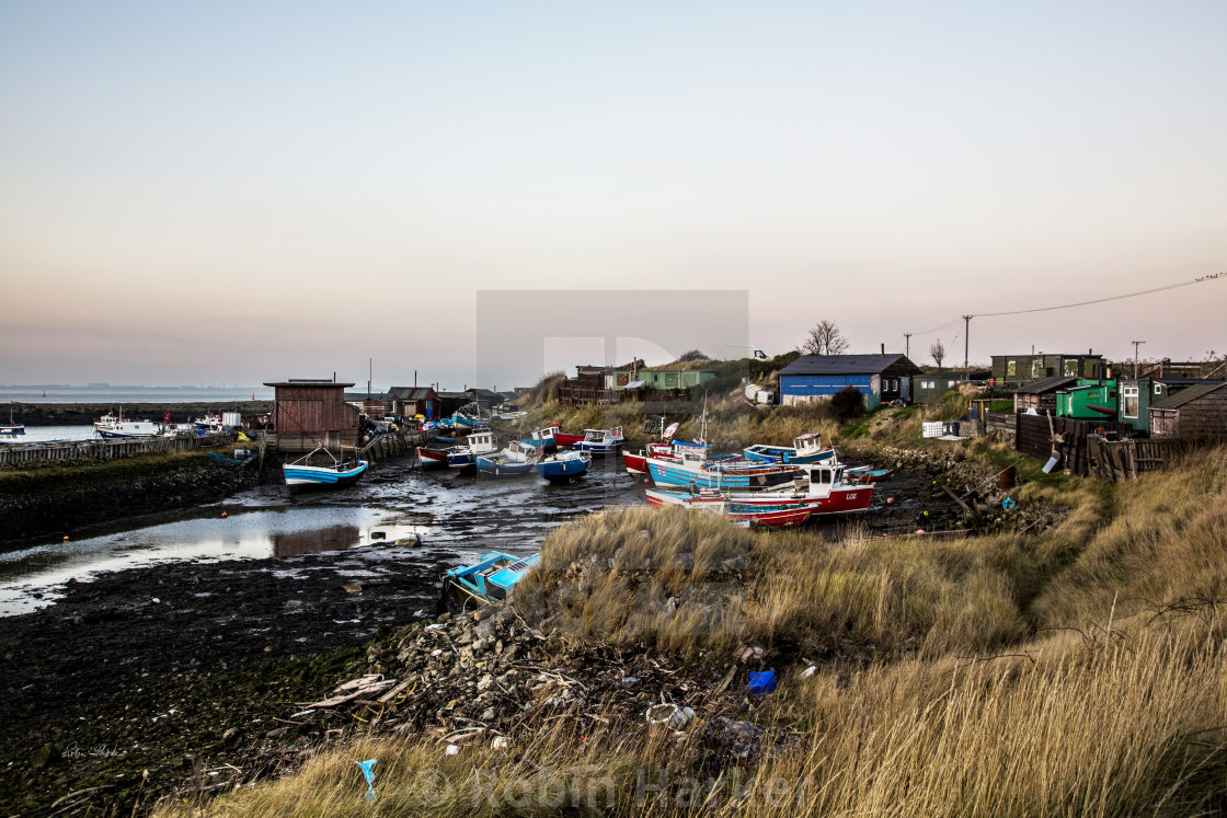 "Guy's Hole at Sunset." stock image