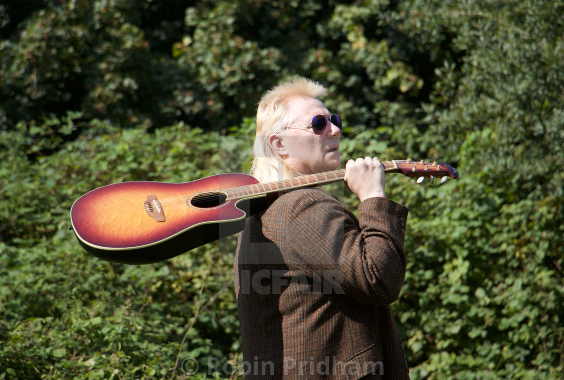 "Wandering Minstrel" stock image