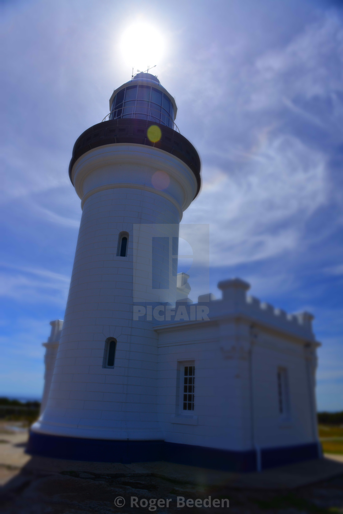 "Lighthouse Backlight" by Roger Beeden - $8.65 "Lighthouse Backlight" stock image