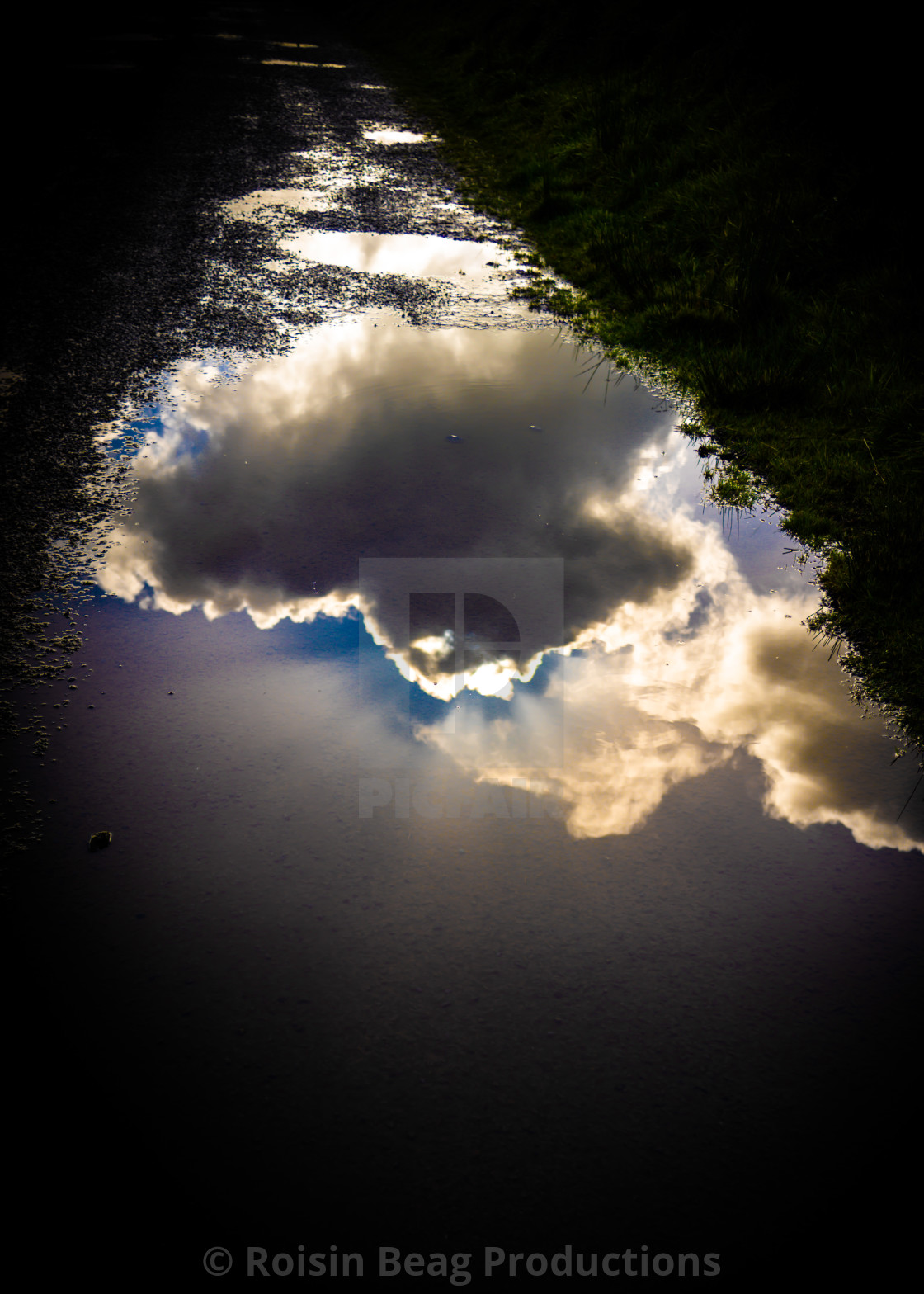 "A Cloudy Path" stock image