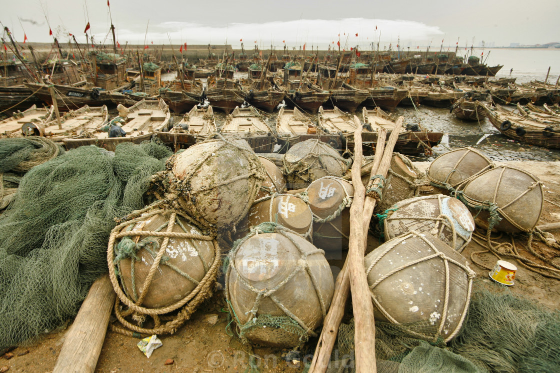 "Rizhao Harbor" stock image