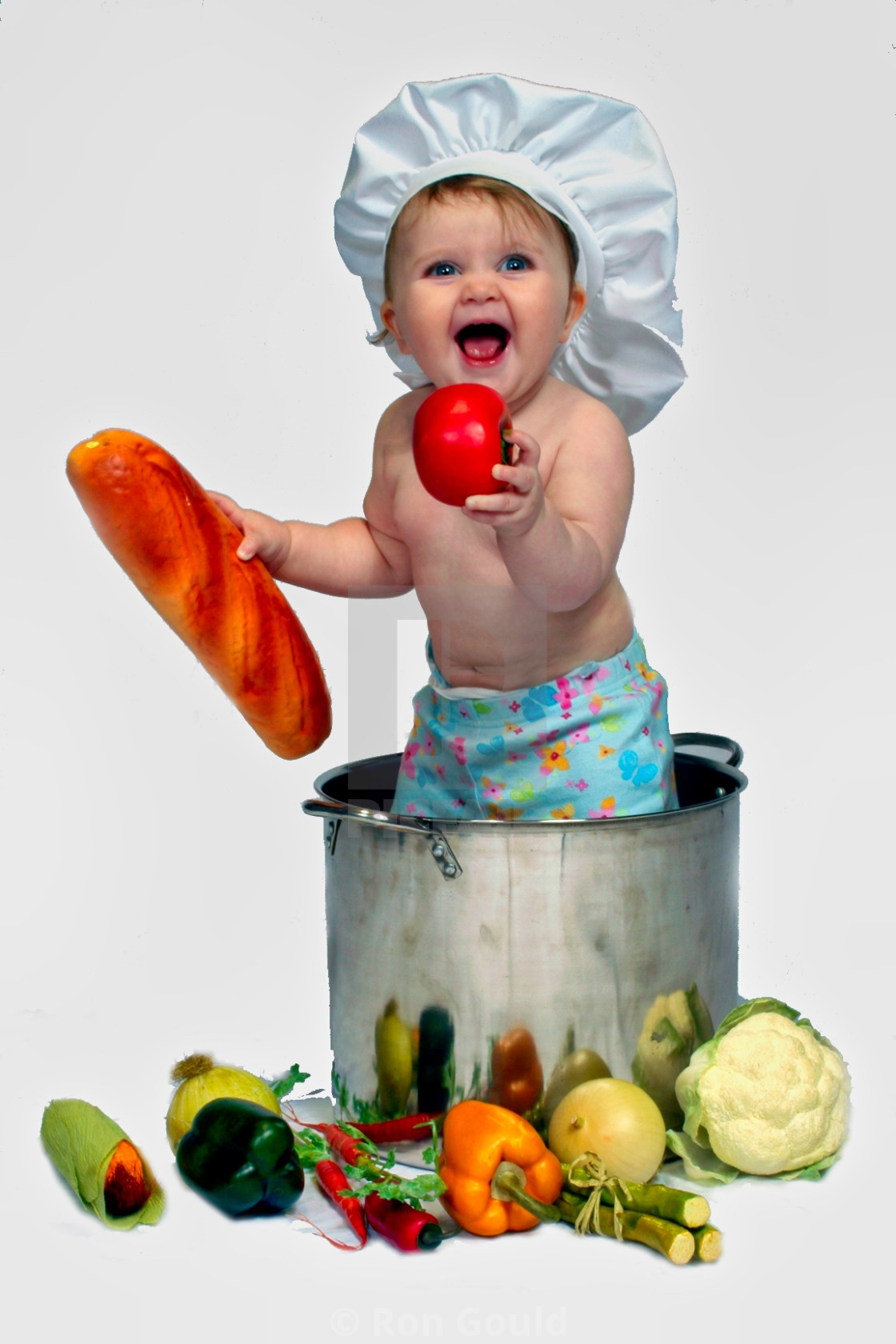 "Child in Soup" stock image